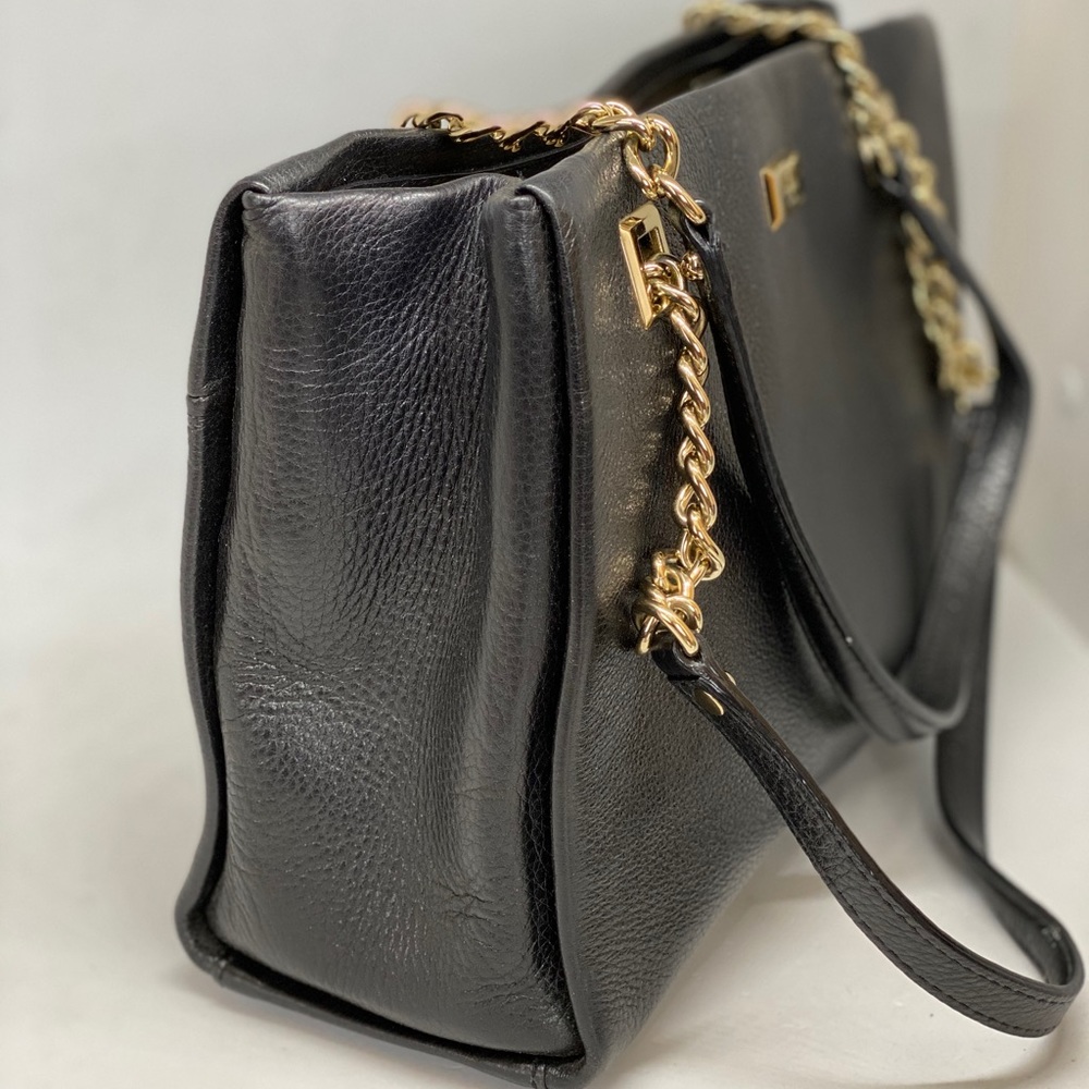 KATE SPADE ♠️ Black Leather Satchel - Picture 6 of 8